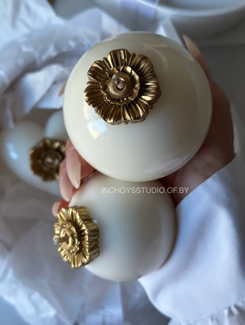 Подарочный набор керамических свечей Ceramic vintage 3 шт — изображение 3