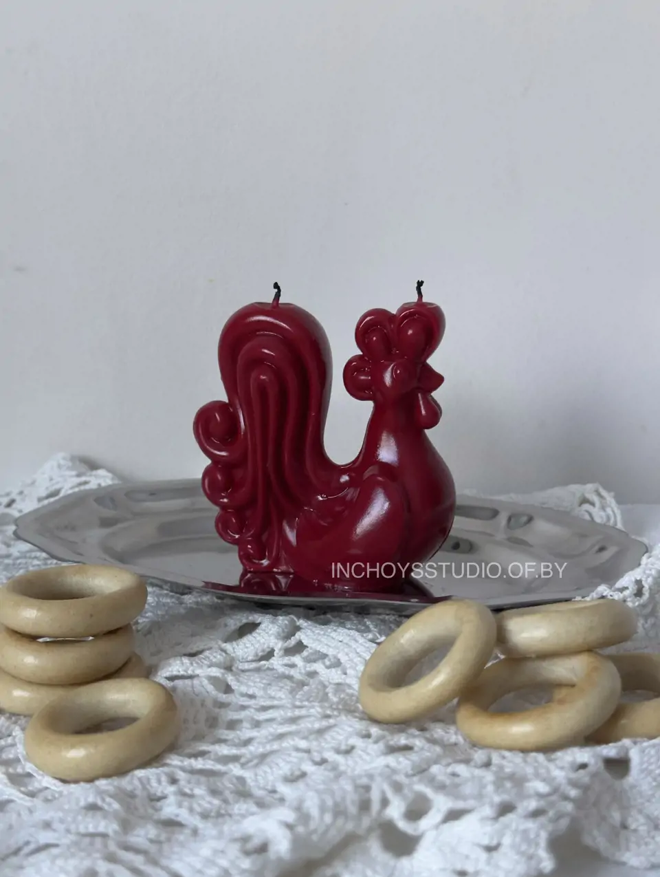 Подарочный набор Петушок и Неваляшка в красном — изображение 2