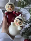 Миниатюра Подарочный набор с лошадкой-качалкой и Неваляшкой с ушками 3