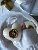 Миниатюра Винтажное керамическое сердце  2