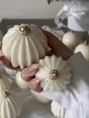 Миниатюра Ceramic baubles 7 см ребристый белый 3